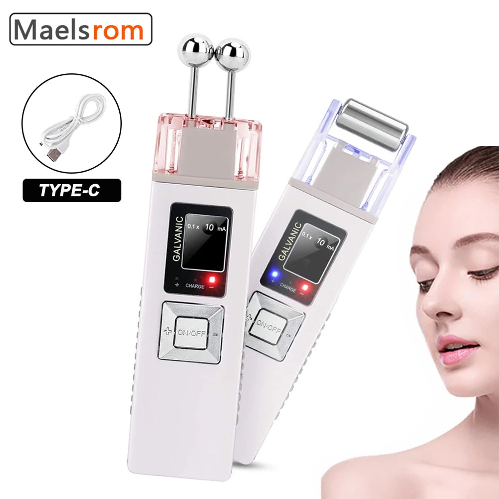 2-In-1 Micro Current EMS Facial Lifting And Firming Beauty Device Used For Deep Facial Cleansing Import And Export for Beauty - Global Mix