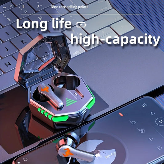 Wireless Gaming In-Ear Headset, Low-Latency, Type-C Charging Case