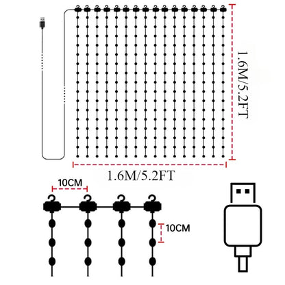 Smart RGB Christmas Curtain Lights