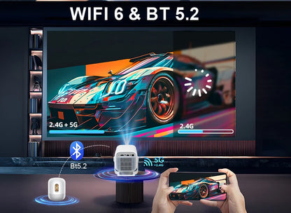 4K Projector Android Native Portable 1080P Auto Focus 600ANSI Video home Cinema Outdoor hd led Projetor