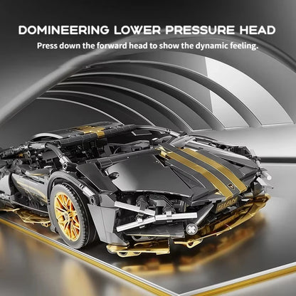 67129 Car MOC 1280pcs Building Blocks Car and Construction Toy Adult Collectible Cars Set to Build 1:14 Scale Sports Car Model