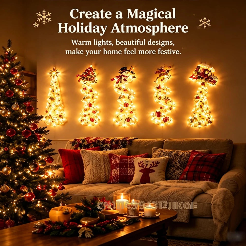Christmas Magic Trail LED Wall Light — Global Mix holiday decor image 5