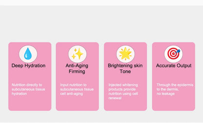 Vacuum Activated Hyaluronic Acid Beauty Gun Negative Pressure Moisturizing Microcrystal Pen Beauty Tool - Global Mix