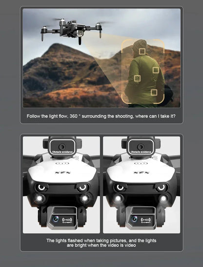 New Mini Drone Profesional 8K HD Camera Fly 25Min Obstacle Avoidance Brushless Foldable Quadcopter Optical