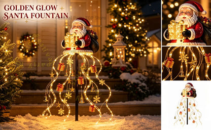 Santa Magic Fountain LED Garden Light — Global Mix holiday decor image 6
