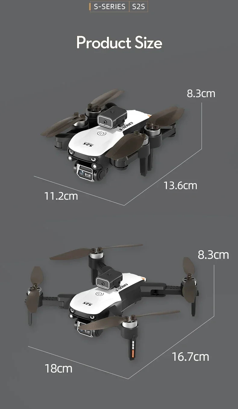New Mini Drone Profesional 8K HD Camera Fly 25Min Obstacle Avoidance Brushless Foldable Quadcopter Optical