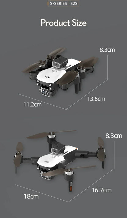 New Mini Drone Profesional 8K HD Camera Fly 25Min Obstacle Avoidance Brushless Foldable Quadcopter Optical