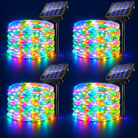 Outdoor Solar Christmas String Lights – 4 Pack — clean product cover