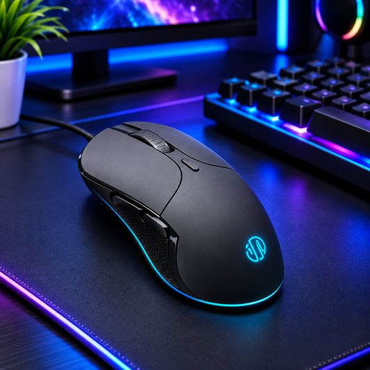 INPHIC B2 wired mouse black