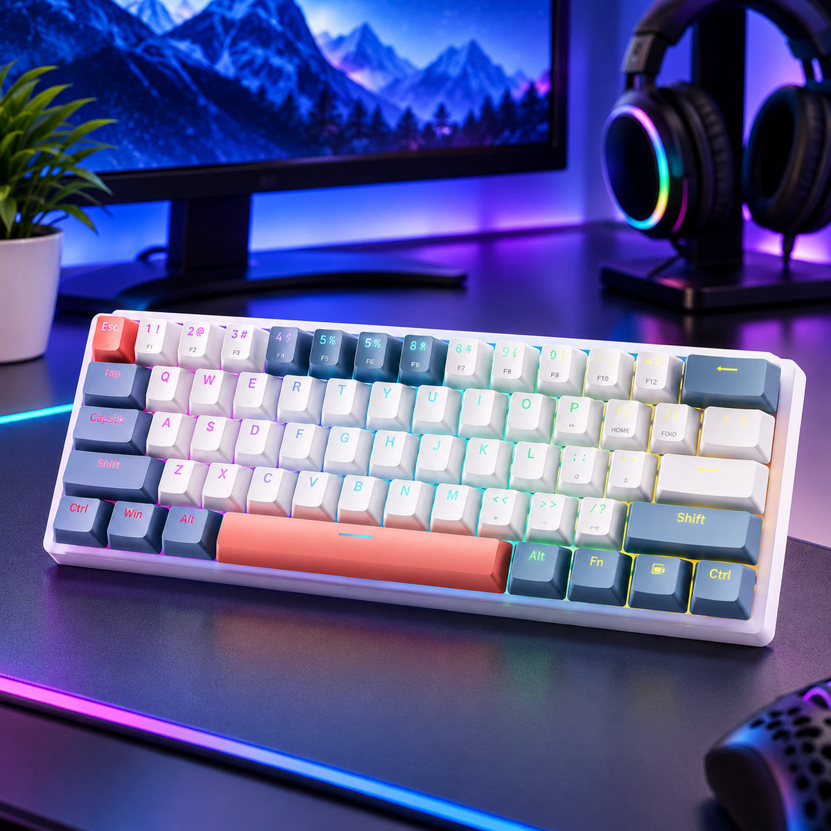 MACHENIKE K500-B61 mechanical RGB gaming keyboard