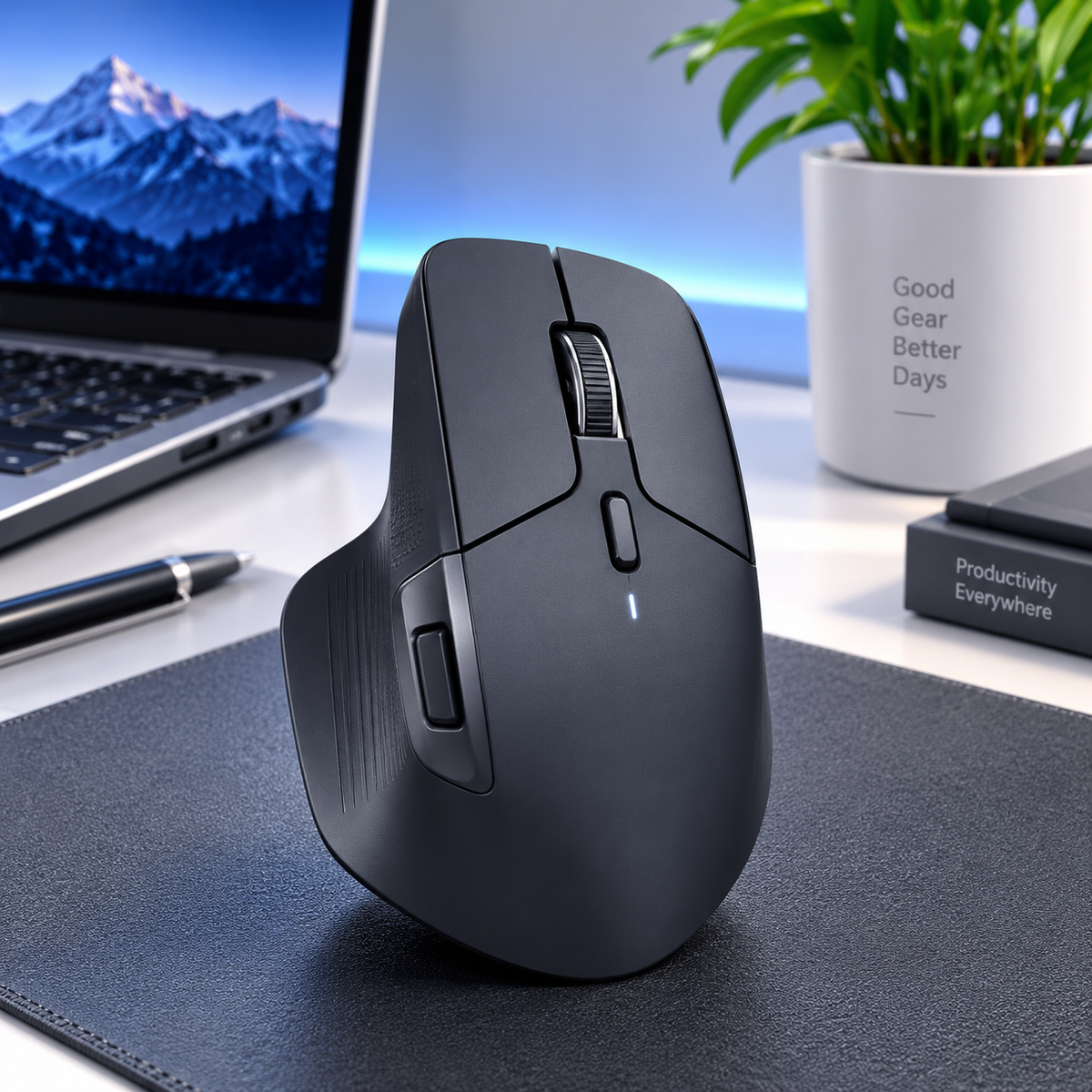 Rapoo MT760 ergonomic multi-device wireless mouse black